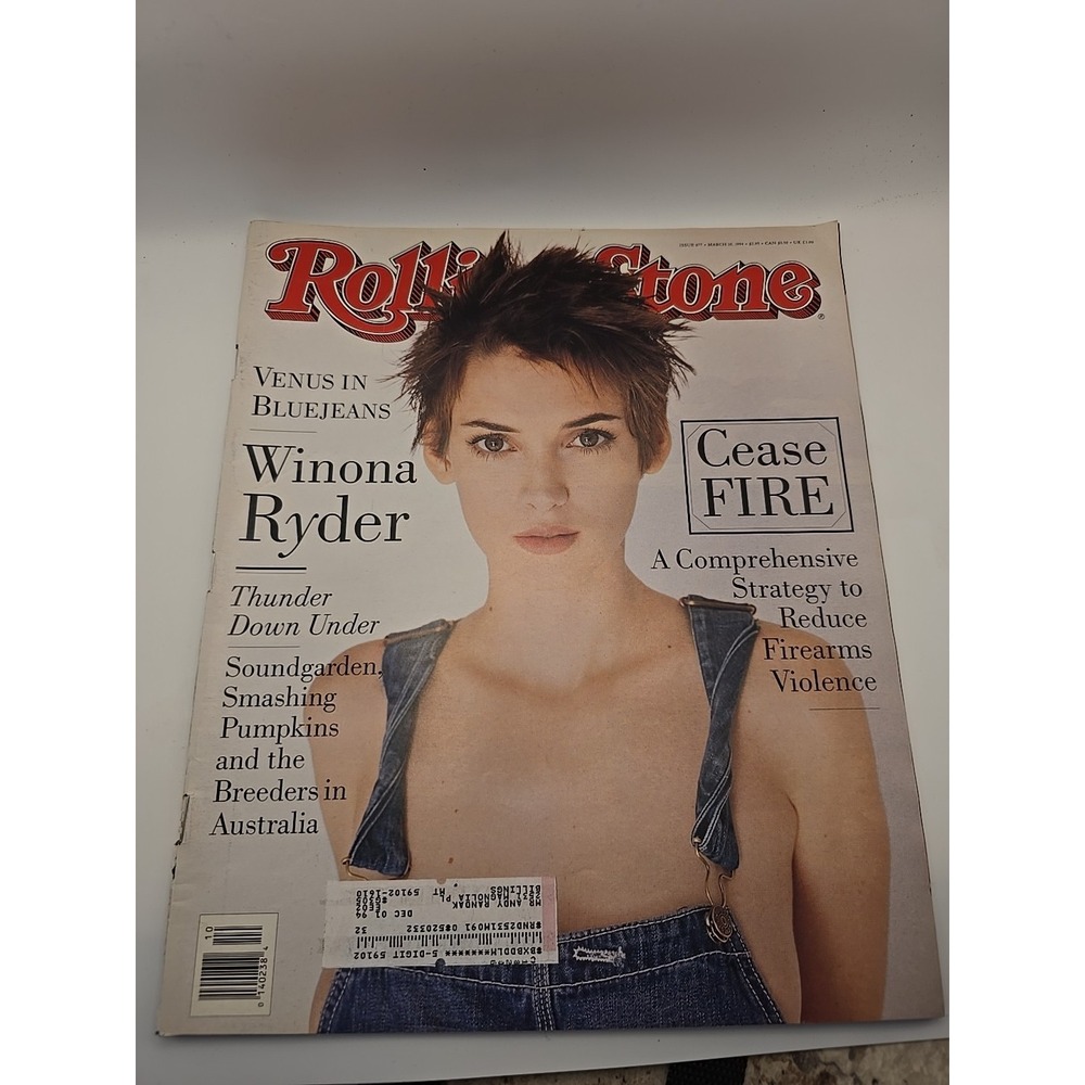 Vintage Rolling Stone Magazine #677  1994 Winona, Soundgarden, Smashing Pumpkins